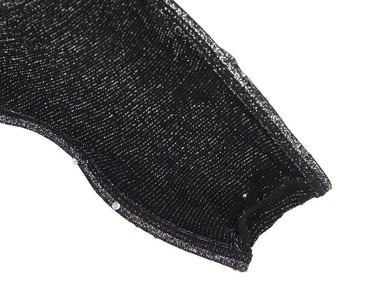 Боди со стразами Star Night с открытой спиной, черное, XS-M