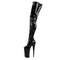 Boots Pleaser Beyond-4000, каблук 10 дюймов, шаговый шов 6 1/4 дюйма, боковая молния, чёрный