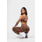 Топ Nebbia Medium-Support Sports Bra TOTALLY SEAMLESS Brown 305