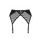 Пояс для панчох Obsessive Nesari garter belt, чорний, XS/S