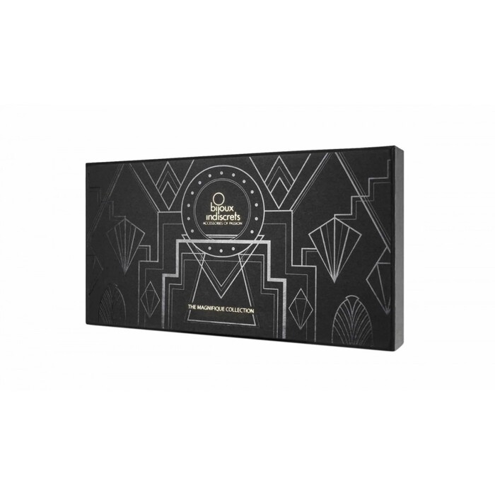 Ланцюжок портупея Bijoux Indiscrets Magnifique Bra Chain - Gold, прикраса на тіло