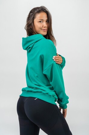 Худі Nebbia Branded Oversized Hoodie Gym Rat Green 256