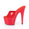 Шльопанці Pleaser Adore-701N на підборах 7 дюймів, шльопанці 2 3/4 дюйма PF, червоні