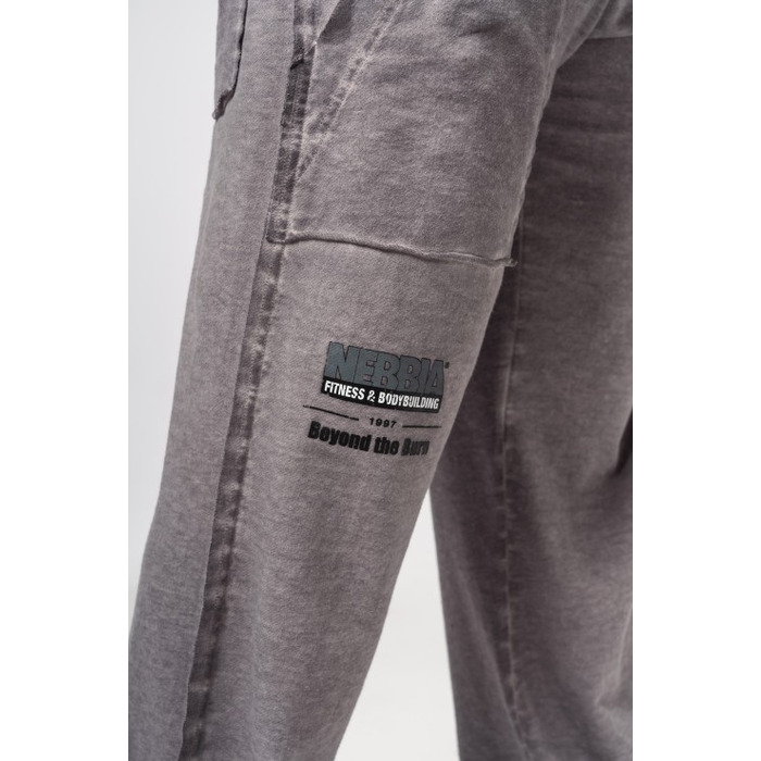 Штани Nebbia Washed-off Gym Sweatpants NO SHORTCUTS Light Grey 372