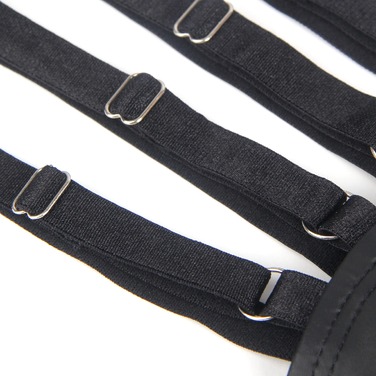 Стринги мужские черные STAR Night с регулирующими резинками по бокам, L