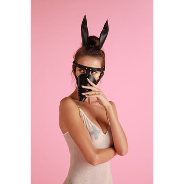 Маска Hand Made Candy Hero Doberman, натуральная кожа, черный