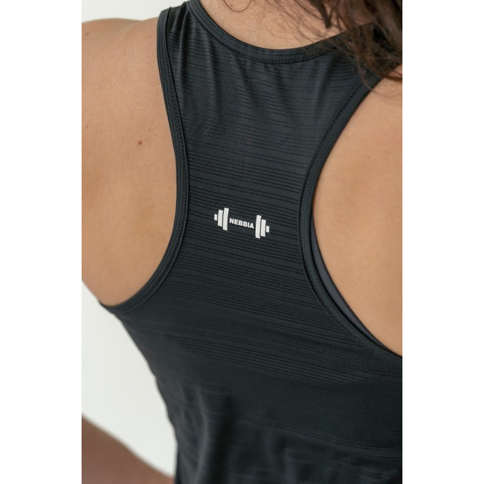 Майка FIT Activewear Tank Top 'Airy” with Reflective Logo Black 439