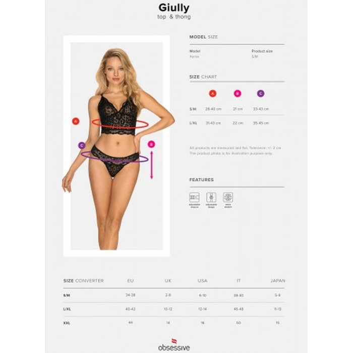Комплект Obsessive Giully S/M