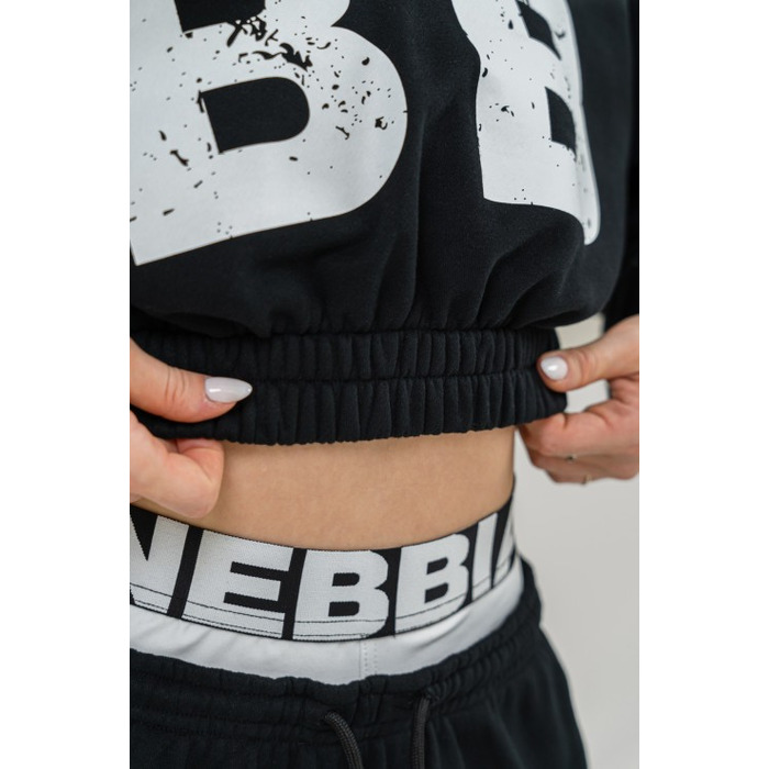 Худые Nebbia Training cropped hoodie Black 619