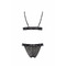 Комплект білизни в сіточку GLAMISS SET black S/M - Passion