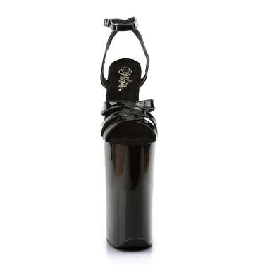 Босоніжки Beyond-012 *10 дюймів на підборах, 6 1/4 дюйма з ремінцем навколо щиколотки, чорні