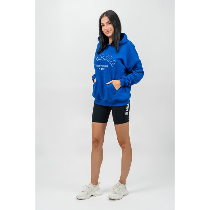 Худі Nebbia Branded Oversized Hoodie Gym Rat Blue 256