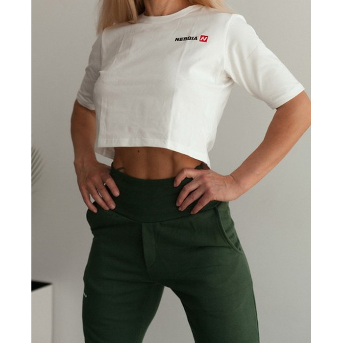 Топ Minimalist Logo NEBBIA crop top 600 Cream