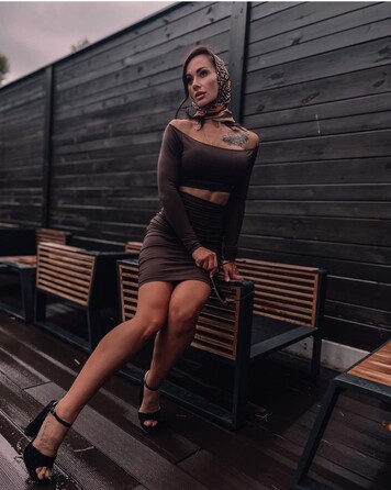 СПІДНИЦЯ BROWN PENCIL SKIRT KNEE-LENGTH 14686