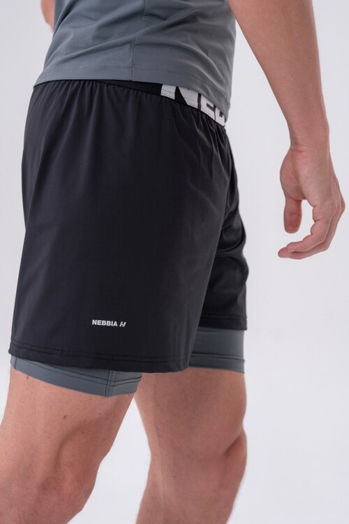 Шорти Double-Layer Shorts with Smart Pockets GREY 318