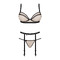 Комплект з поясом для панчох Obsessive Nudelia set L/XL