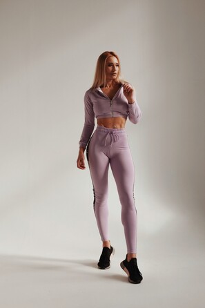 Топ спортивний Fitzona Lilac Jacket з блискавкою, компресійний для фітнесу та йоги