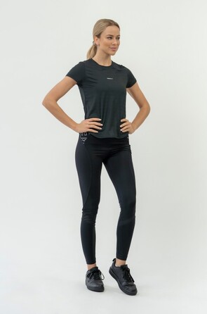 Футболка FIT Activewear T-shirt 'Airy” with Reflective Logo Black 438