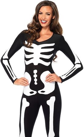 Костюм скелета, светиться в темноте Leg Avenue Womens Skeleton Bodysuit Halloween, размер M