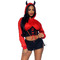Коротка толстовка Диявол Leg Avenue Devil cropped hoodie S/M