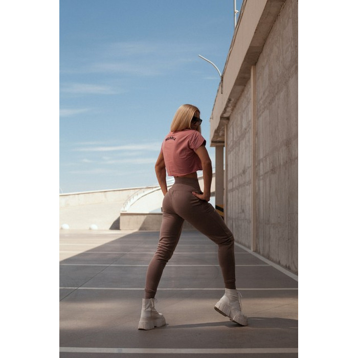 Штани High-Waist Loose Fit Sweatpants 'Feeling Good' 409 Brown