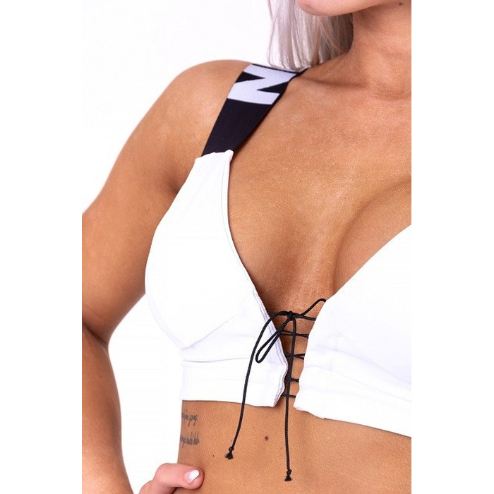 Топ NEBBIA LACE-UP SPORT BRA 694 White