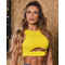 Топ спортивный Hipkini BERBELLS 3336766 желтый эластичный