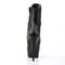 Ботильйони Pleaser Boots Delight-1020 6 дюймів на шнурівці PF, чорні, з веганської шкіри