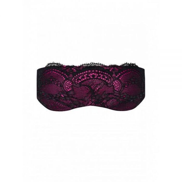 Маска Obsessive фуксия черное кружево Roseberry Mask