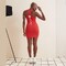Сукня Labellamafia DRESS Decote Nadador Neutral Flowers RED 20794
