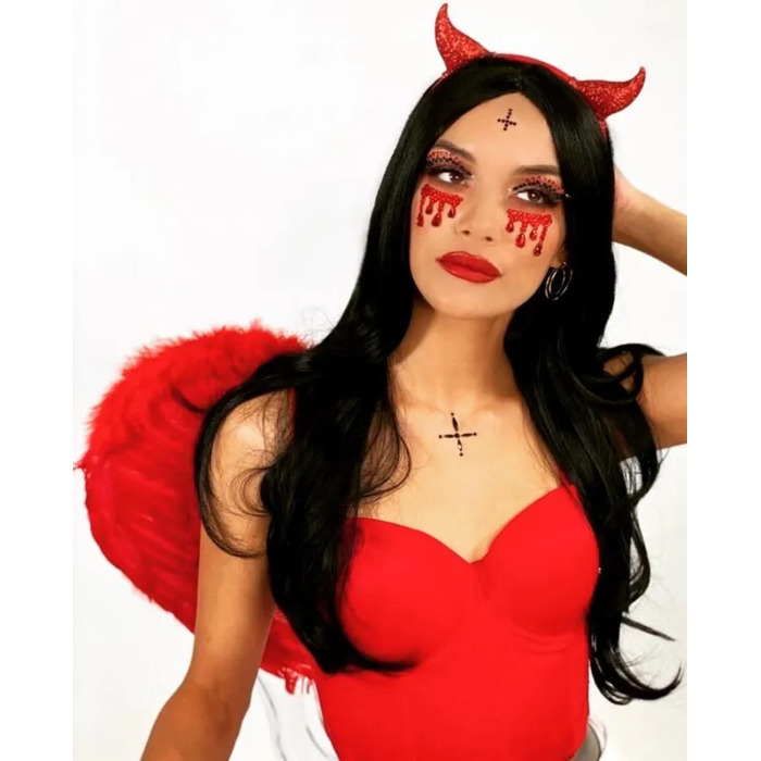 Крылья из перьев Leg Avenue, красные