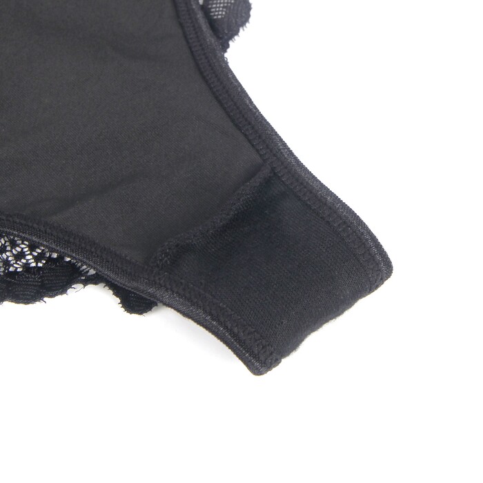 Трусики з мереживом позаду StarNight, чорні, XS-S