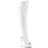 Сапоги Delight-3019, каблук 6 дюймов, ботфорты с открытым носком и пяткой 1 3/4 дюйма, молния сбоку, белая искусственная кожа/белый цвет