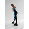 Легінси FZ Black V-Belt Leggings with Blue Shiny Inserts