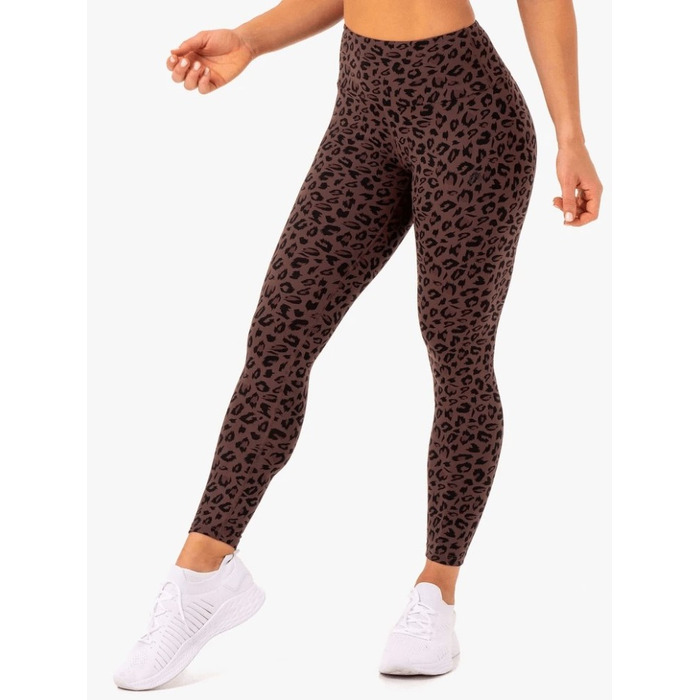 Леггинсы Ryderwear Adapt High Waisted Scrunch Leggings - Chocolate Leopard