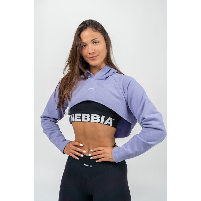 Худі Nebbia Designer Cropped Hoodie Gym Time Light Purple 259