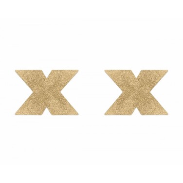 Пестиси у вигляді хрестів Bijoux Indiscrets, золотисті