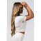 Топ Nebbia Shaping Crop Top FLOW SEAMLESS Cream 499