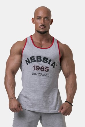МАЙКА OLD-SCHOOL MUSCLE TANK TOP LIGHT GREY 193