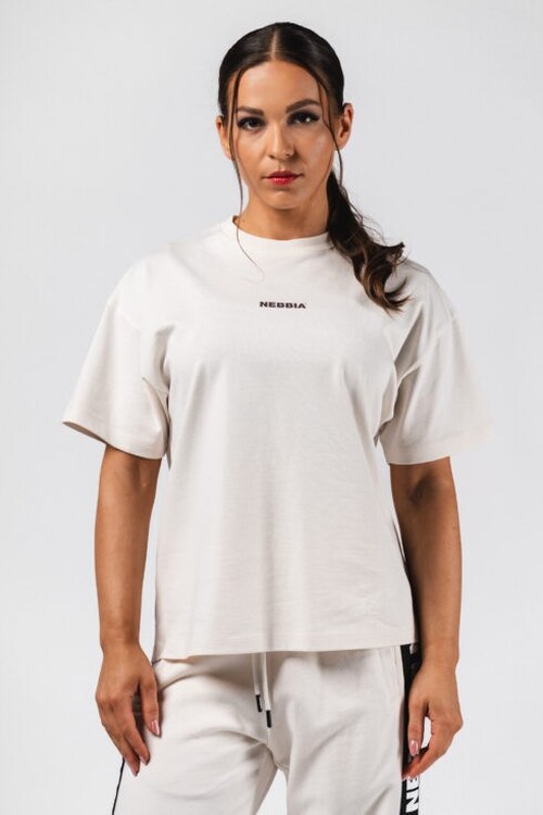 Футболка Nebbia Oversized Tee RESET Cream 491