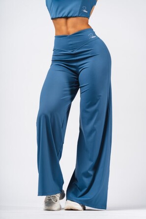 Штани Deni x NEBBIA High-waist Flared Pants Blue 312