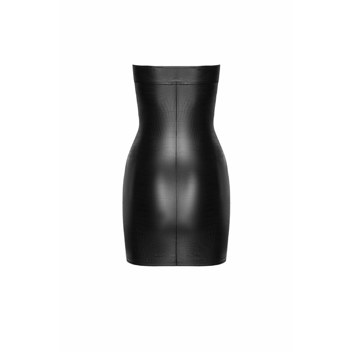 Плаття, F317 Noir Handmade крокодиля шкіра, мокрий ефект, чорне, розмір S