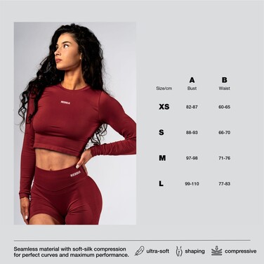 Топ Nebbia Seamless Long-Sleeve Top POWER Light Brown ASH 892