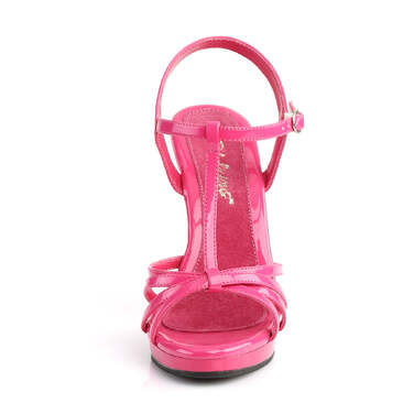 Босоножки Flair-420 **Каблук 4 1/2 дюйма, Т-образный ремешок шириной 1/2 дюйма, розовые