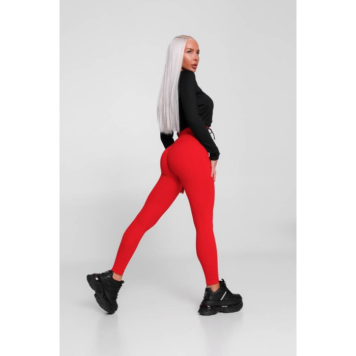 ЛЕГИНСЫ RED LEGGINGS WITH DETAIL ON THE BACK