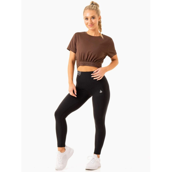 Топ Level Up Cropped T-Shirt - Chocolate