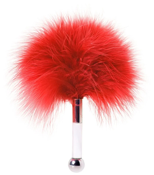 Пушок на короткой ручке Runye, красный