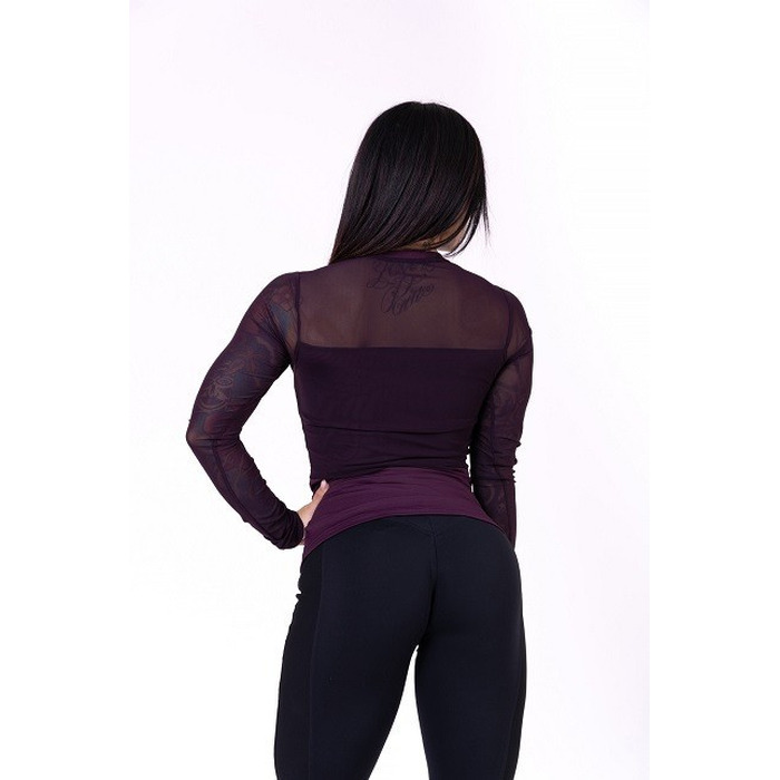 Лонгслів Nebbia Flash-Mesh Long Sleeve Shirt 664 Bordo Bordeaux