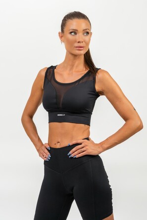 Топ Medium-Support Mesh Sports Bra PERFORMANCE Black 477