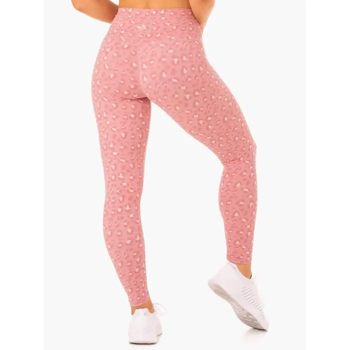 Леггинсы Ryderwear Hybrid Full Length Leggings - Pink Leopard